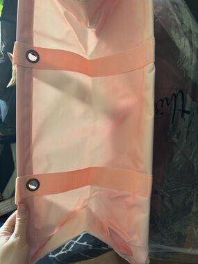 thirty-one Light Pink Canvas Tote with Webbed Straps